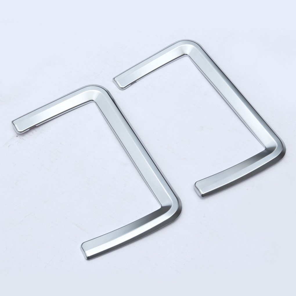 2Pcs/Set Abs Cromato Per Sedile Posteriore Portaoggetti Cover Trim Car Styling Accessori