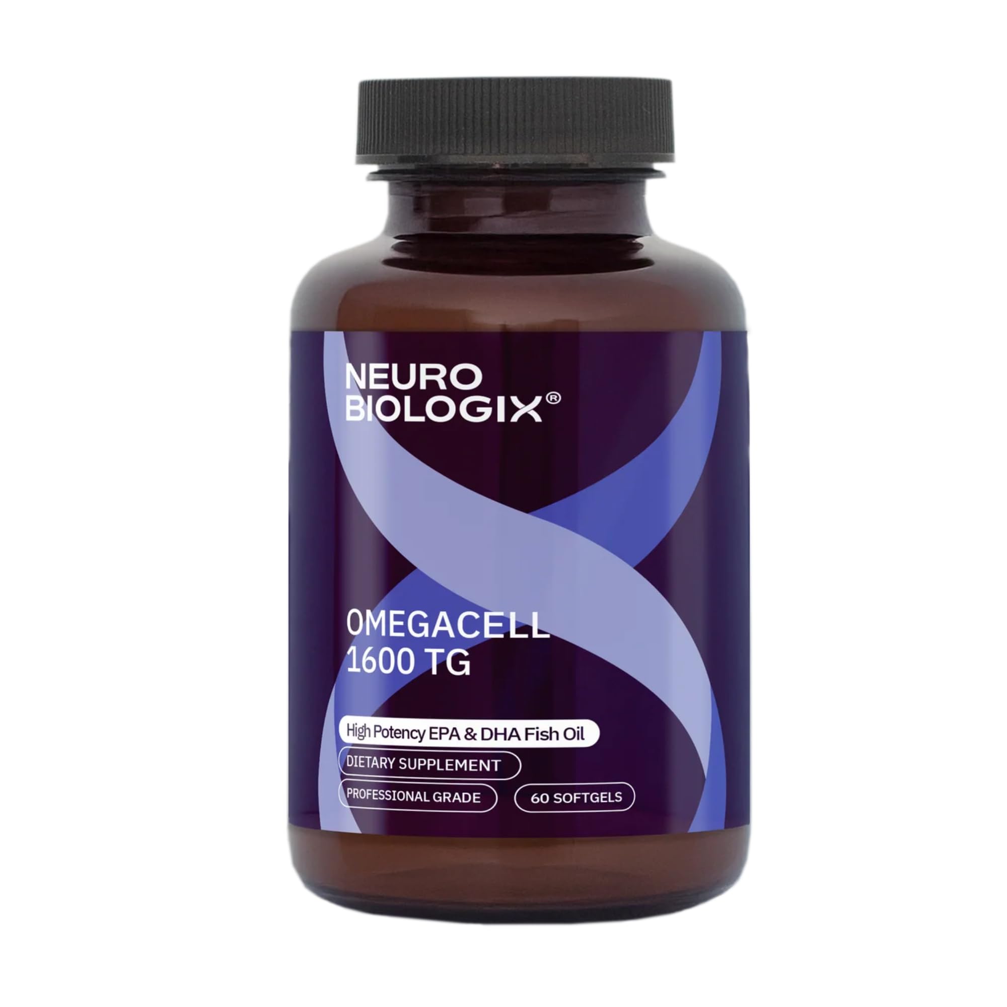 Neurobiologix OmegaCell 1600 TG Omega 3 Fish Oil, EPA & DHA, 60 Softgels