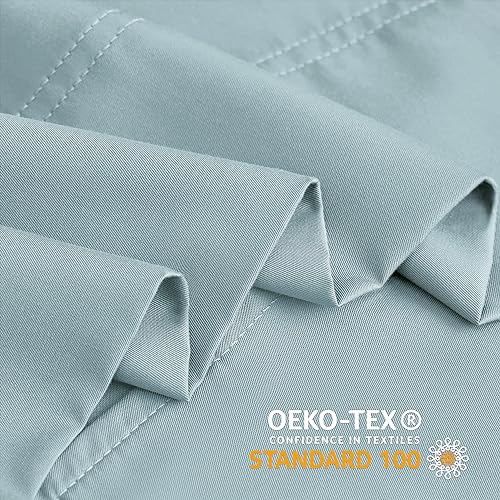 Image of BEDELITE King Pillow Cases Set of 2, Rayon Derived from Bamboo, Haze Blue