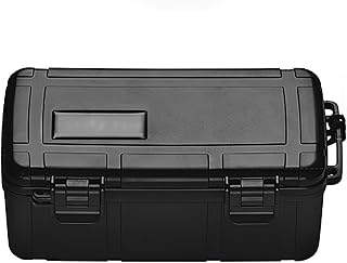 葉巻ケース ポータブル旅行シガーボックス トップシガーヒュミドール シガーホルダー 葉巻ケース ABS 葉巻入れ シガーケース 加湿器付き携帯便利 最大10本の葉巻を保持 男性への父の日ギフト お父さん (ブラック)