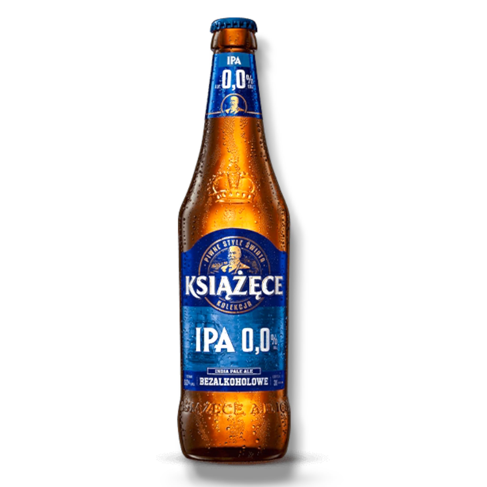 Książęce IPA sans alcool 24 x 0,5 l – Indian Pale Ale de Pologne avec 0,0 % de vol. – Sous-verre à bière avec maison des bières Berlin