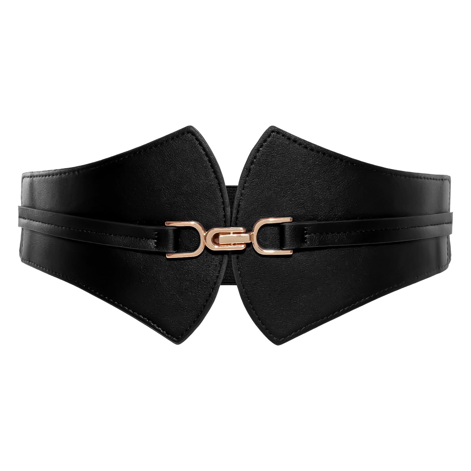 Fashion Women Leather Belts for Jeans Designer Belts for Dress Pants with Gold Double O-Ring Buckle