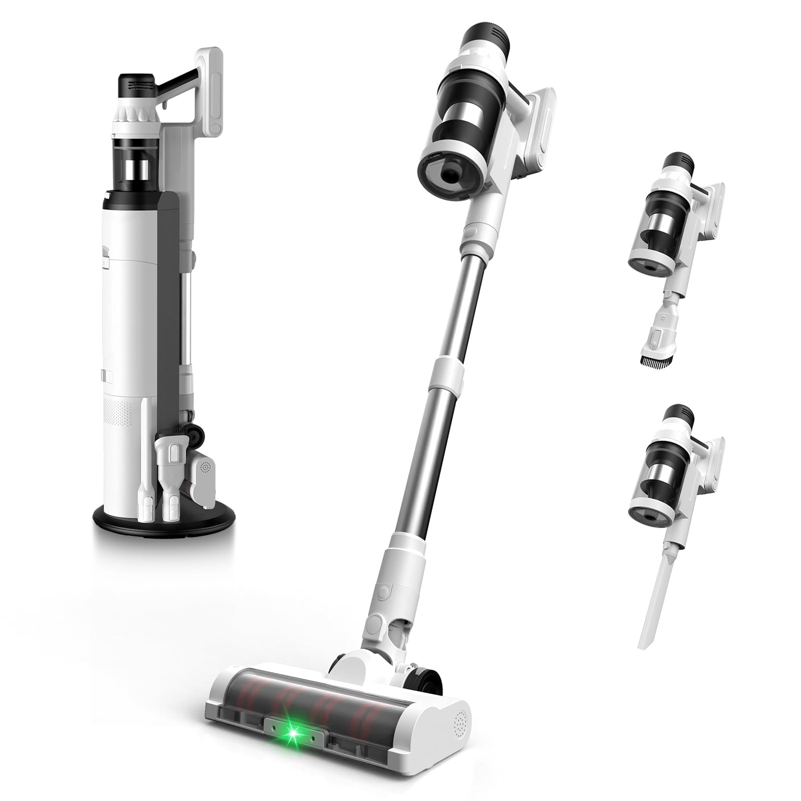 Cordless Vacuum Cleaner with HEPA Filter Power Detect Clean Empty Powerful Suction Pet Hair Pick up Auto-Empty System