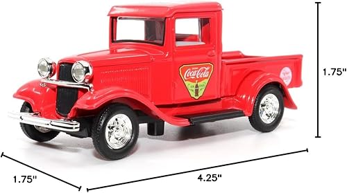 Miniatura 9 de Coca-Cola Diecast coleccionable | 1934 Ford Pick-Up 'Refresh Your Guests' | 1:43 Modelo a escala fundida a presión 443031 | Fundido a presión de