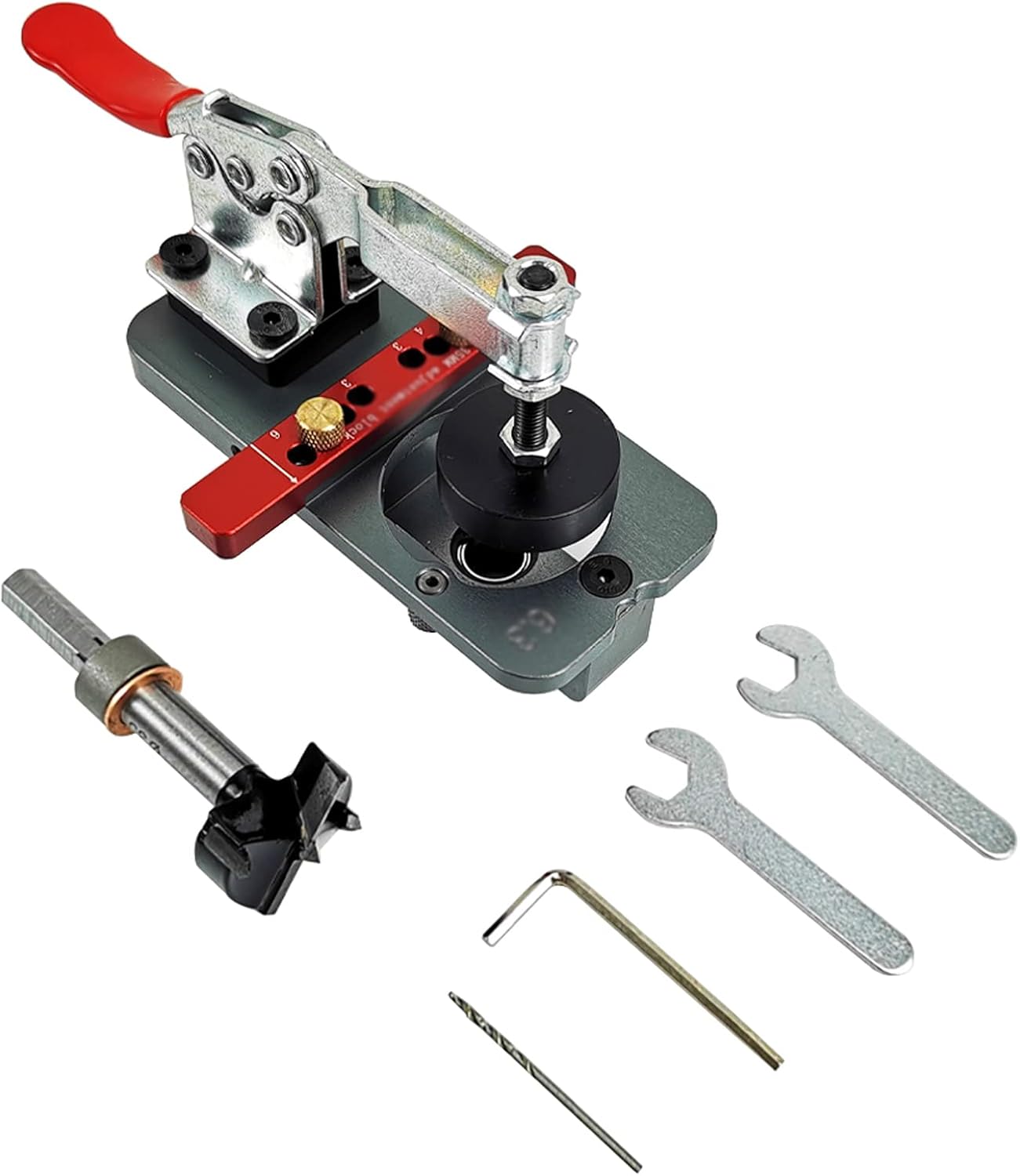 35mm Hinge Drilling Jig, Aluminum Alloy Style Concealed Hinge Jig