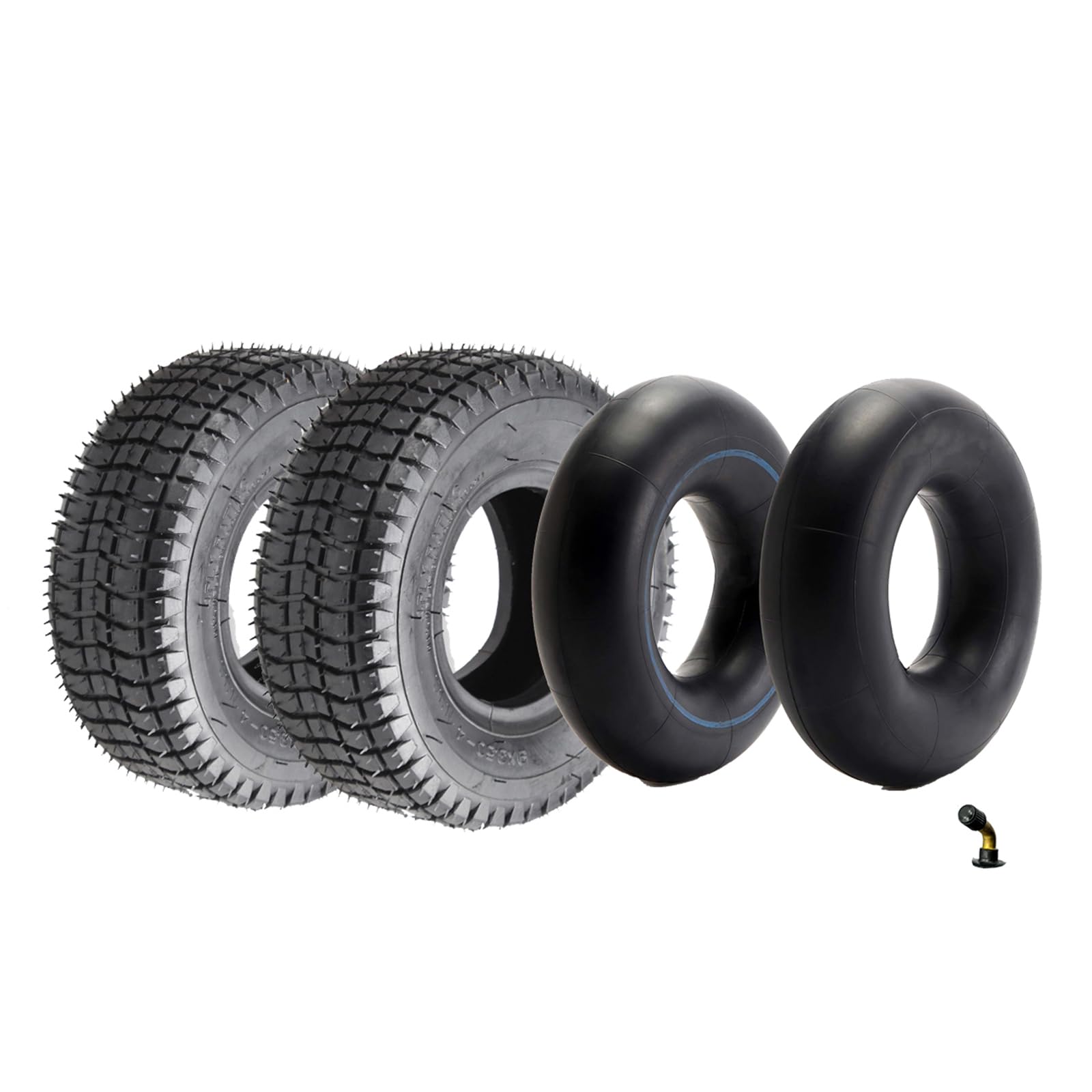 Tubo interior de neumático de 9 x 3.50-4 9 x 3-1/2 compatible con Go Kart de 2 tiempos de 49 cc y cuatrimoto, scooter, patineta de gas, mini picadores, camiones de mano, cortacésped, piezas