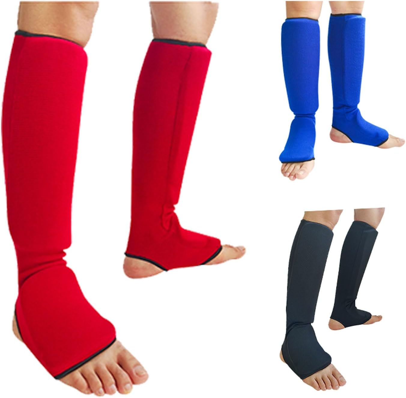Leg Leg Protector Martial Arts Shin Guards Muay Thai Training Instep Leg Protector Leg Foot Protector Shin Guards Martial Arts Sparring BJJ Boxing Protective Equipment