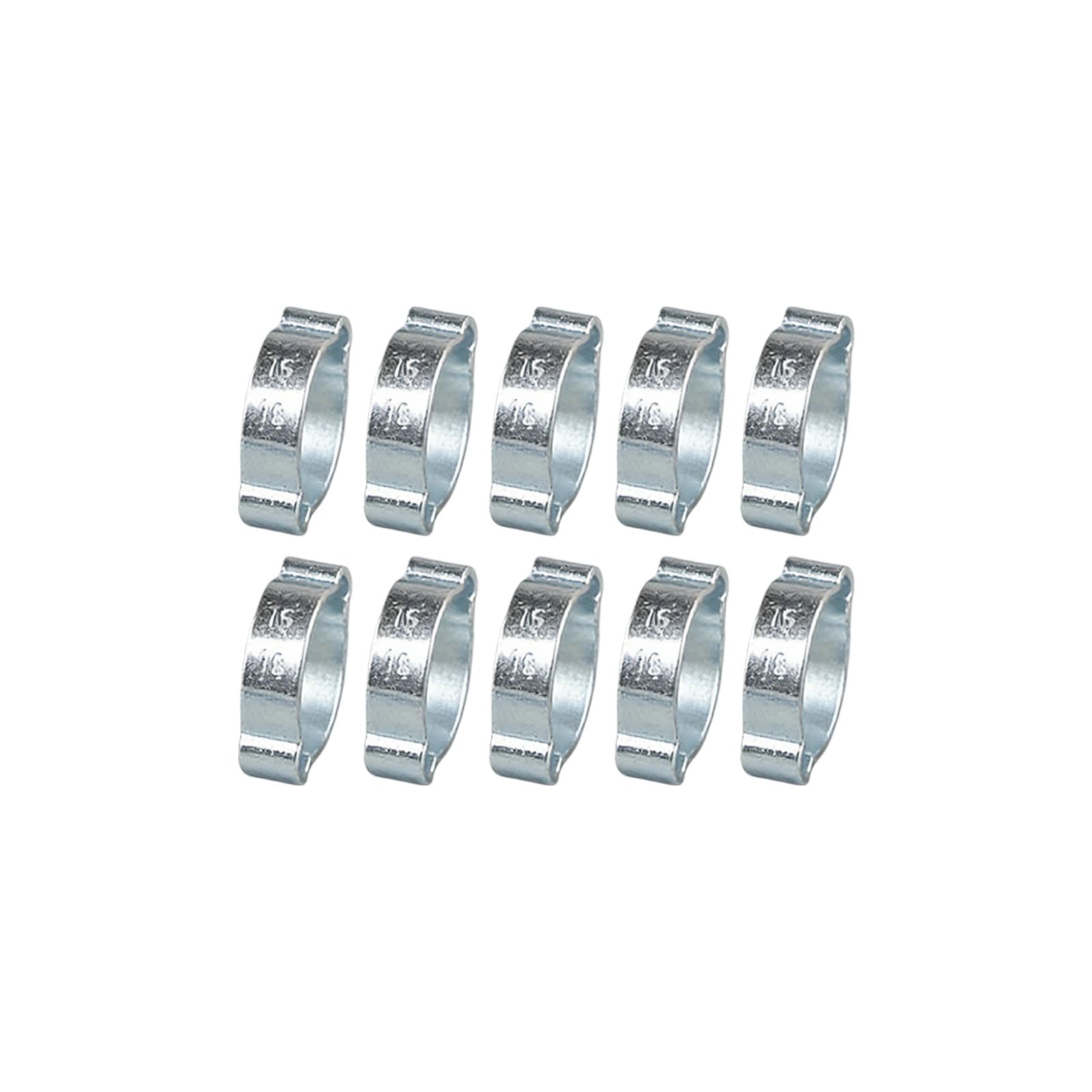 Kaccde J 10Pcs 304 Steel Double Eared Hose Clamps Double Ear Hose Clamps Suitable For Water Oil & Pipe Connection Strong Clamp