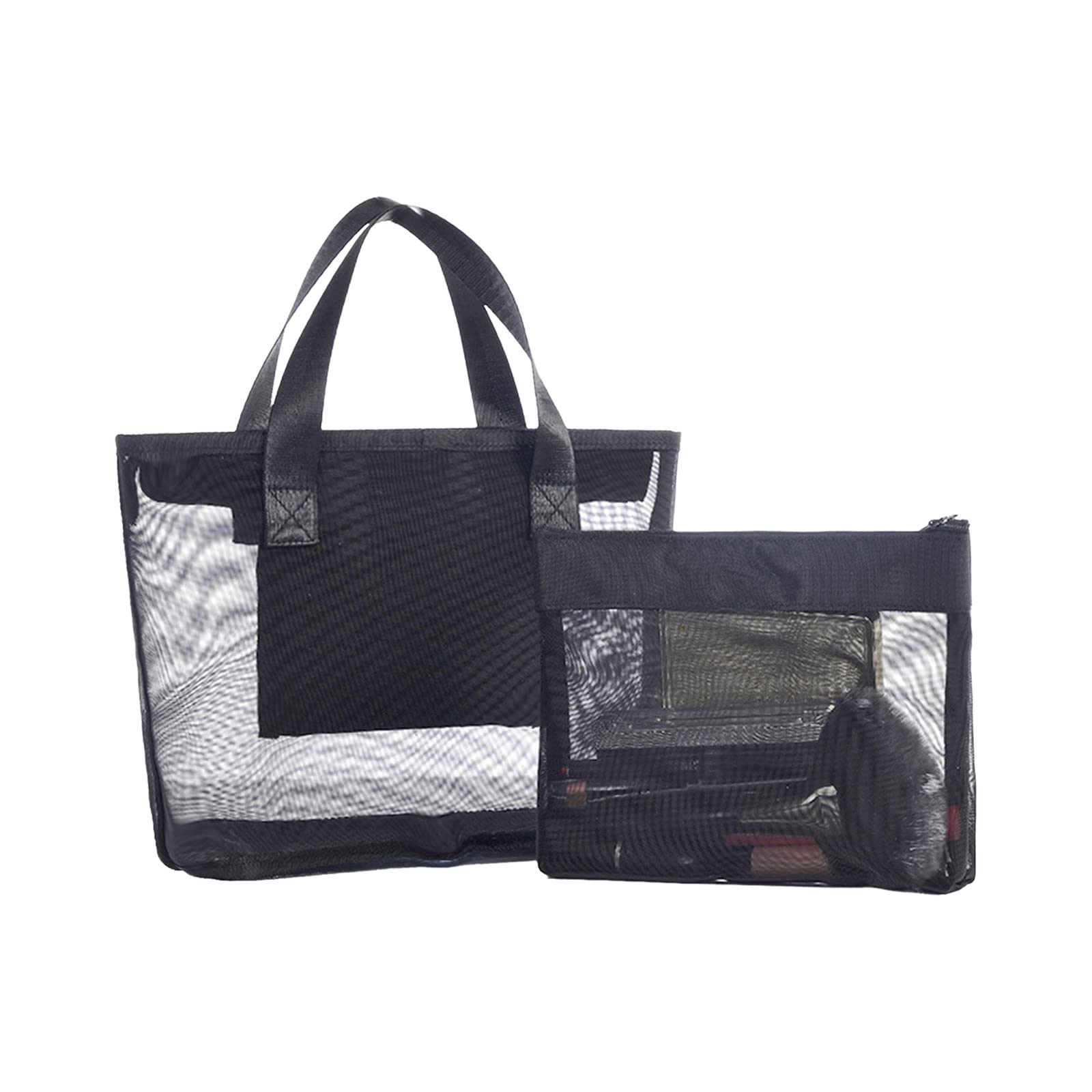 Beach Bag Waterproof Sandproof Storage Bags Mesh Tote Travel Duffel Bags Shoulder Overnight Carry On Bag for Holiday