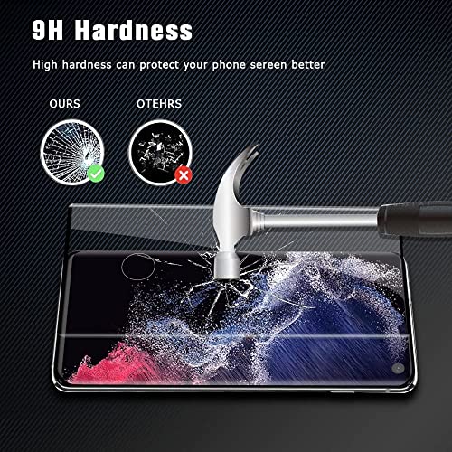 Image of STP FEEL Advanced Black Border Tempered Glass Protector for Samsung Galaxy S10 Pack of 1 Full Edge to Edge Screen Protector Guard Protector with Easy Installation Kit