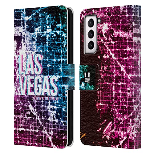 Housse Portefeuille Samsung S21 FE 5G Rabat Magnétique et Support Vidéo Las Vegas