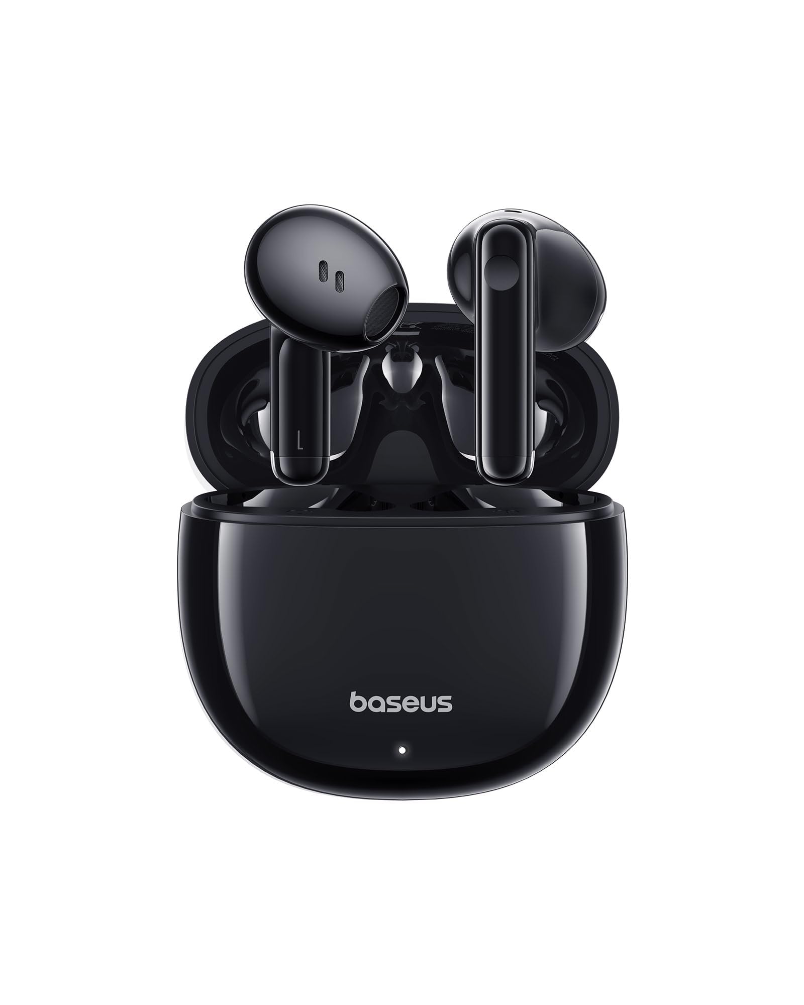 Baseus Bowie E13 TWS Earbuds Bluetooth 5.3 Wireless Earphones, 30H Playtime, 12mm Drivers, 0.06s Low Latency, Fast Charging, App Control, Custom EQ, Touch Controls, for Gaming, Music, Calls – Black