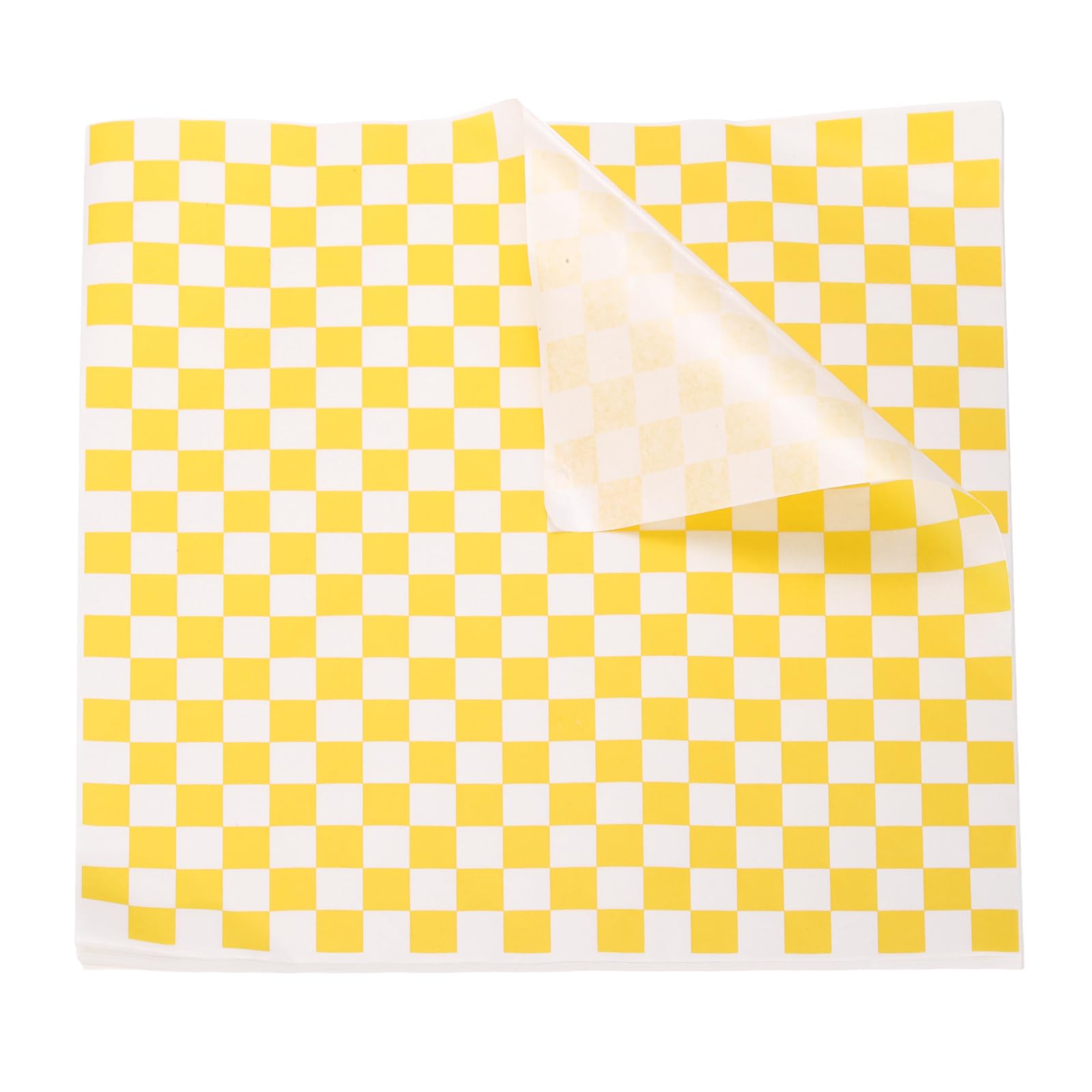 Papier ciré pour sandwich et hamburger jaune | Lot de 300 feuilles