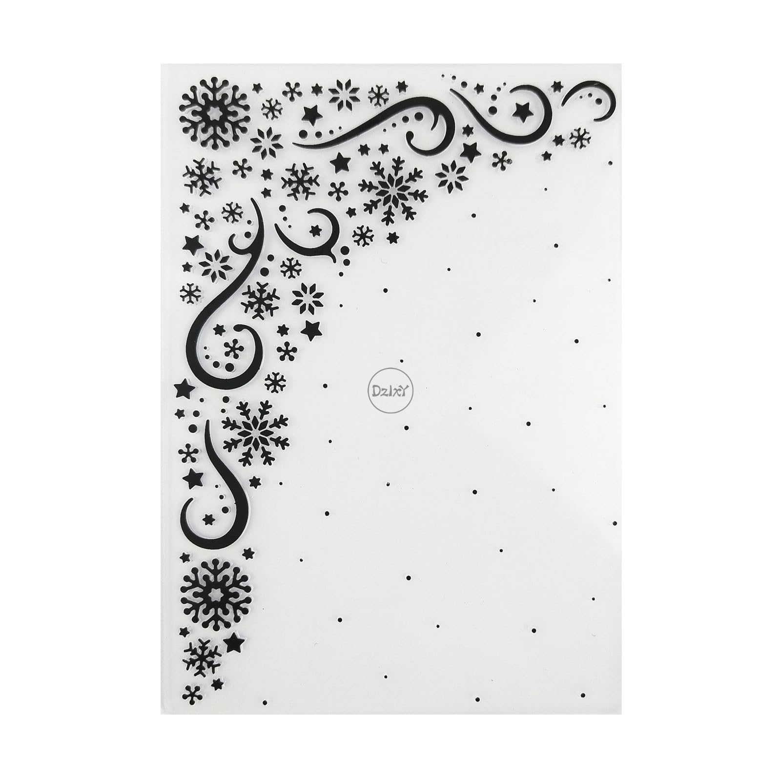DzIxY Christmas Snowflake Background Embossing Folders for Cards Making Supplies DIY Paper 3D Scrapbook Stencils Album Crafts Decoration Template โ image 1