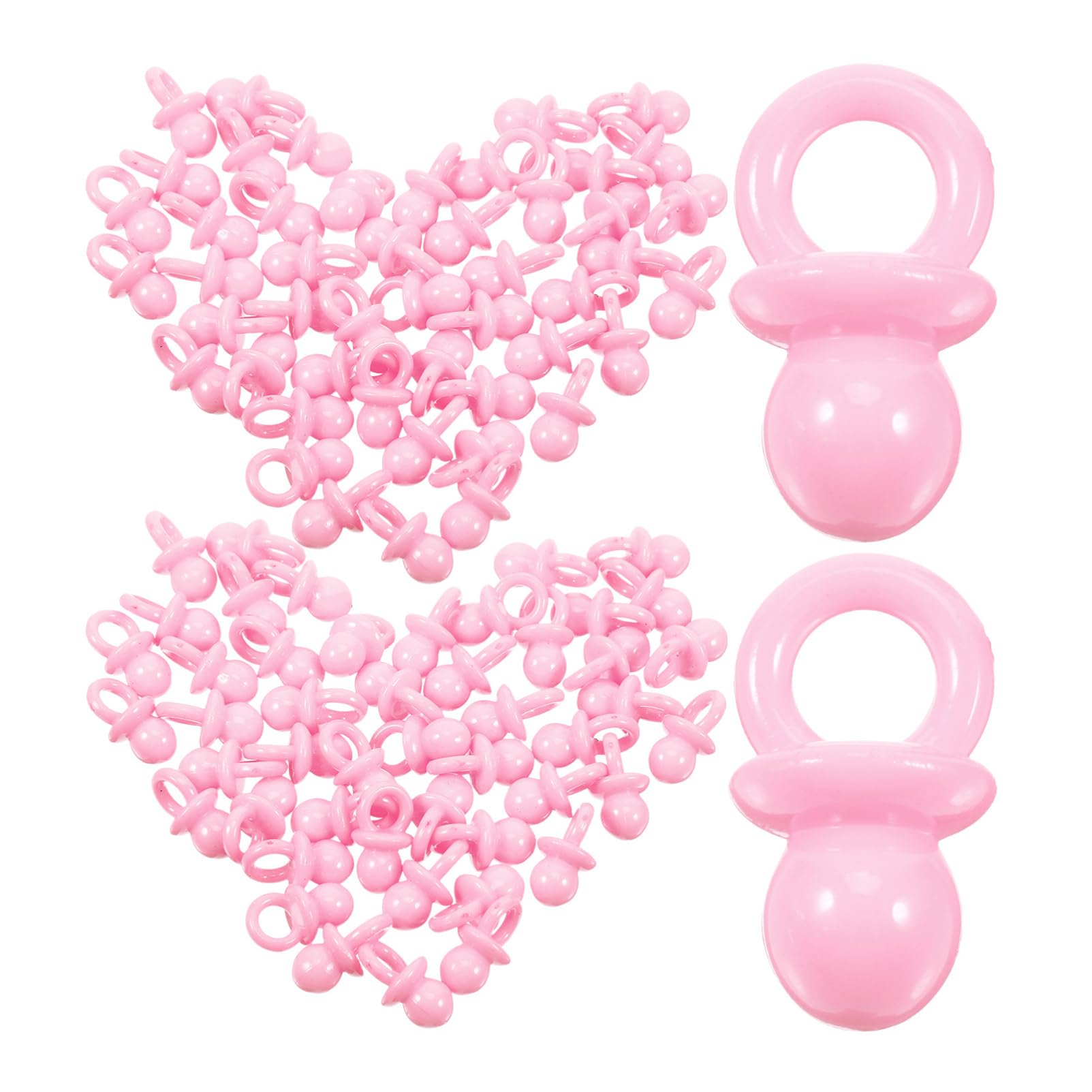 Abaodam Mini Pacifiers Decorations Baby Shower Favor 100 Pcs Blue Pacifier Decor for Shower Party Supplies