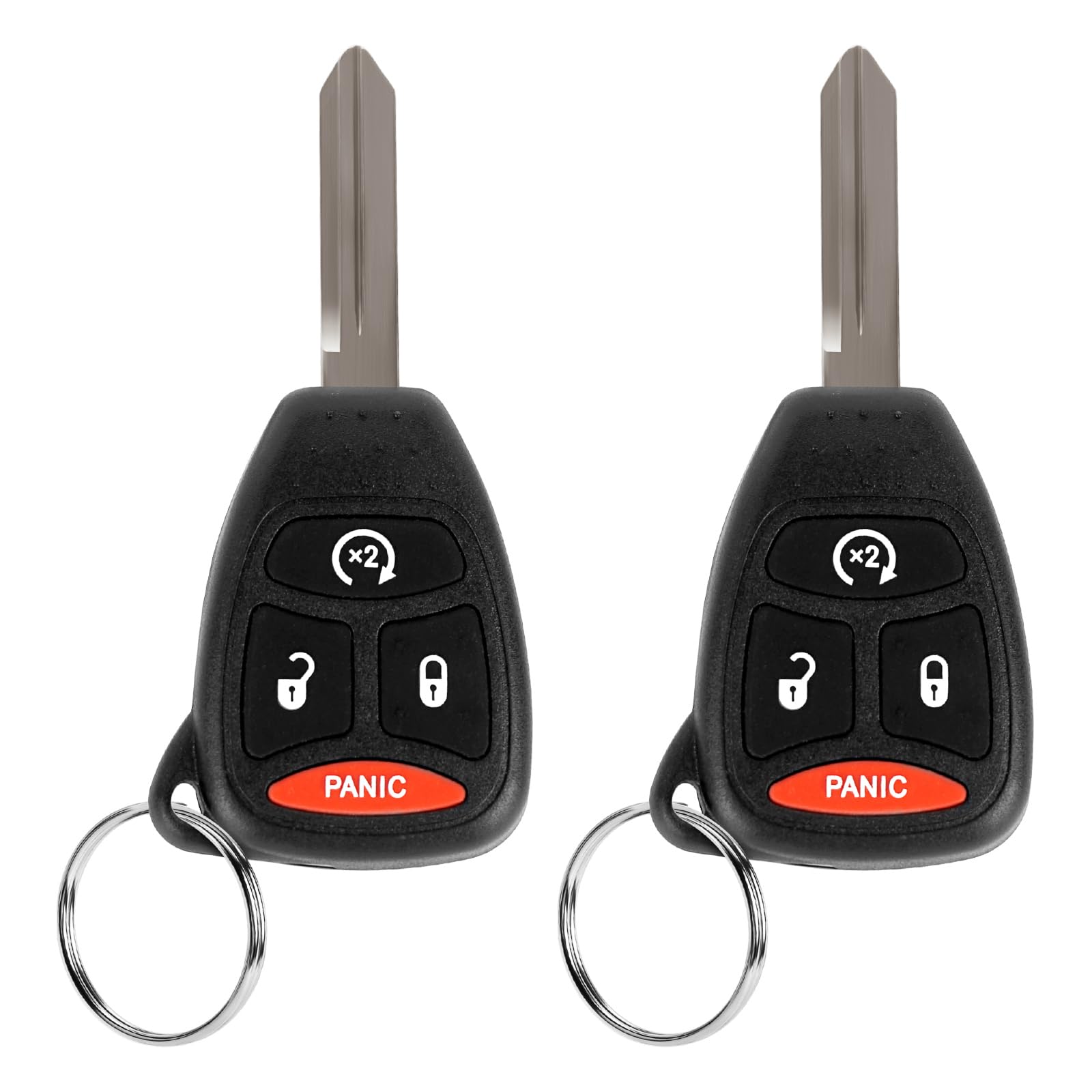 Key Fob Replacement Fit for Dodge Caliber Charger Durango Magnum Nitro Ram Dakota Avenger Chrysler 200 300 Aspen Sebring Grand Cherokee 05 2006 2007