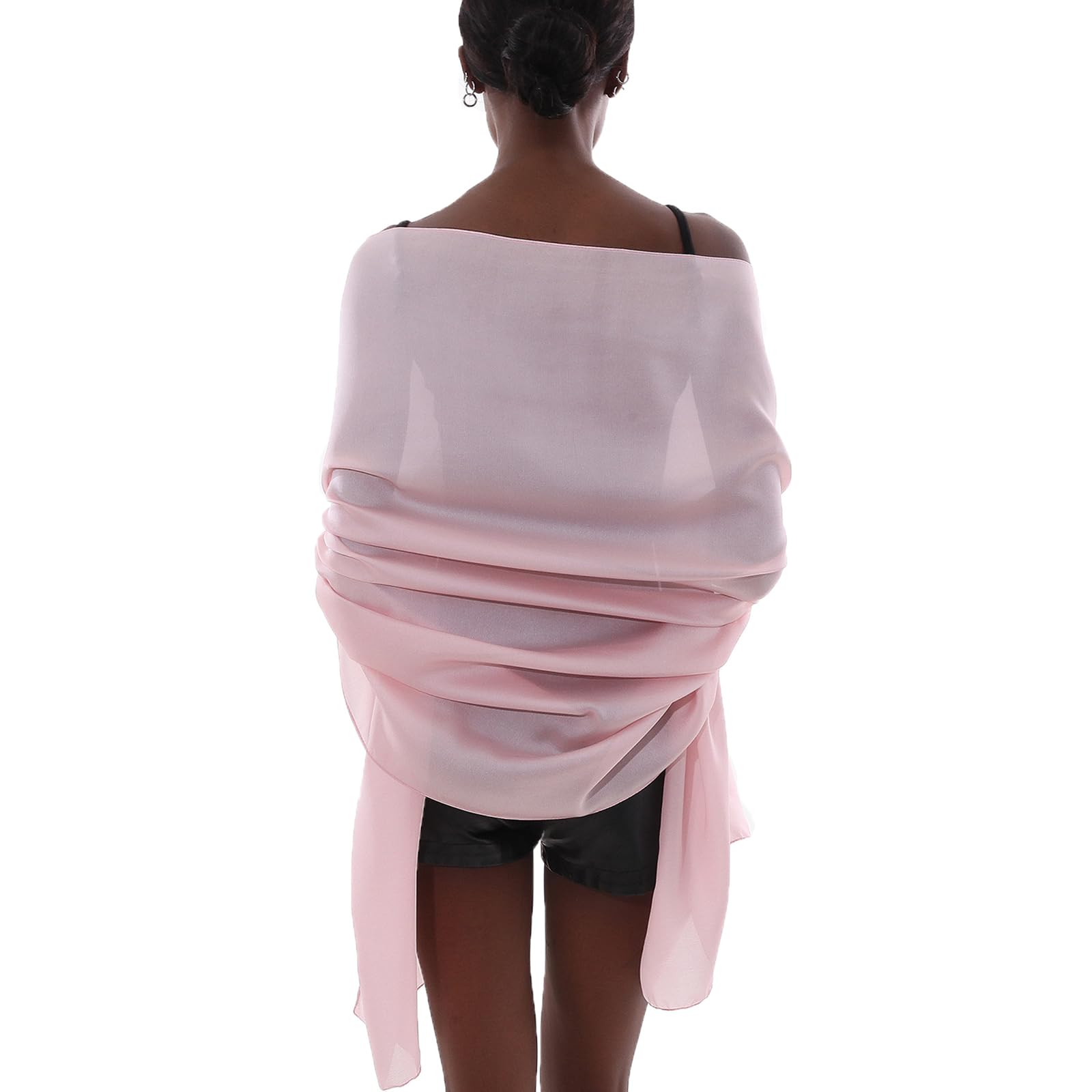 Sciarpa Donna Leggera Scialle Sciarpe Elegante Cerimonia Foulard Pashmina Scilla Stole Primavera Estate