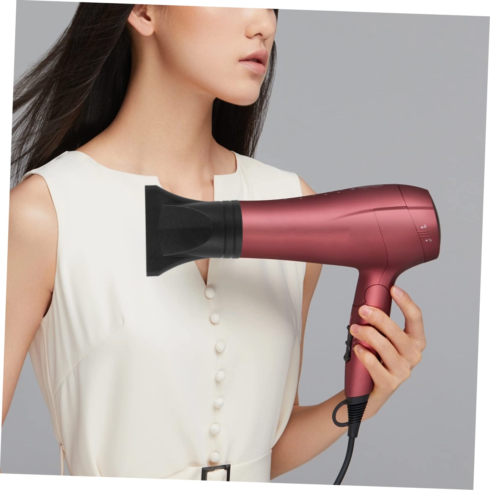 Boquilla difusora universal para secador de pelo, accesorio de nailon negro para un mejor estilo y control del encrespamiento, se adapta a secadores de pelo de 1.57 a 1.89 pulgadas 5