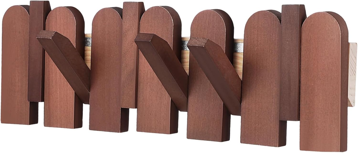 Zerodeko Creative Solid Wood Hanger for Coats Hats and Bags Stylish Entryway Organizer for Spaces with Quick Installation and Modern Design