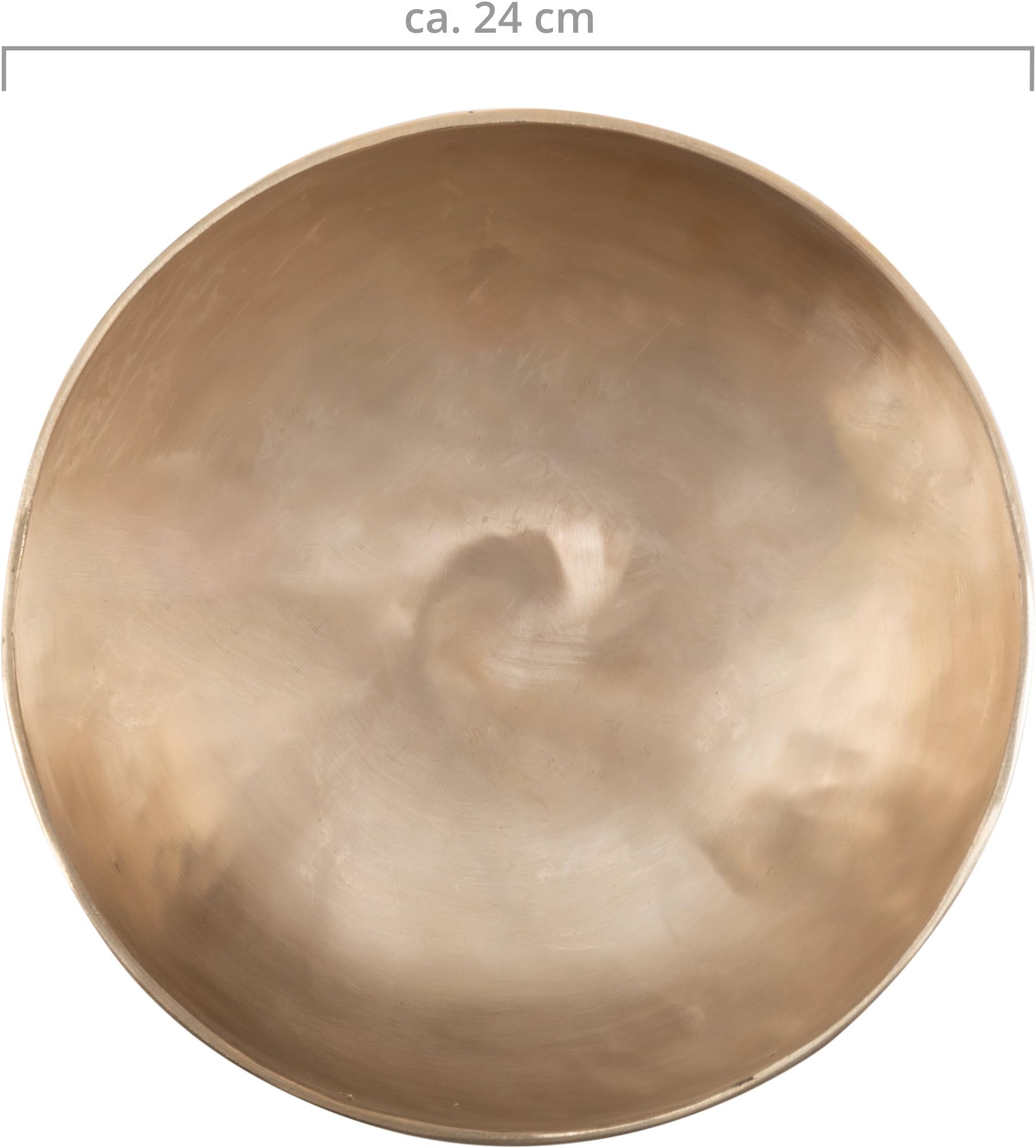 XDrum Campana Tibetana Terapeutica Tonalità F/ 1400 g, Diametro ca. 24 cm | Campana tibetana battuta a mano per Chakra del Cuore (Anahata), Accordata su Tonalità F, Lega composta da 7 metalli diversi