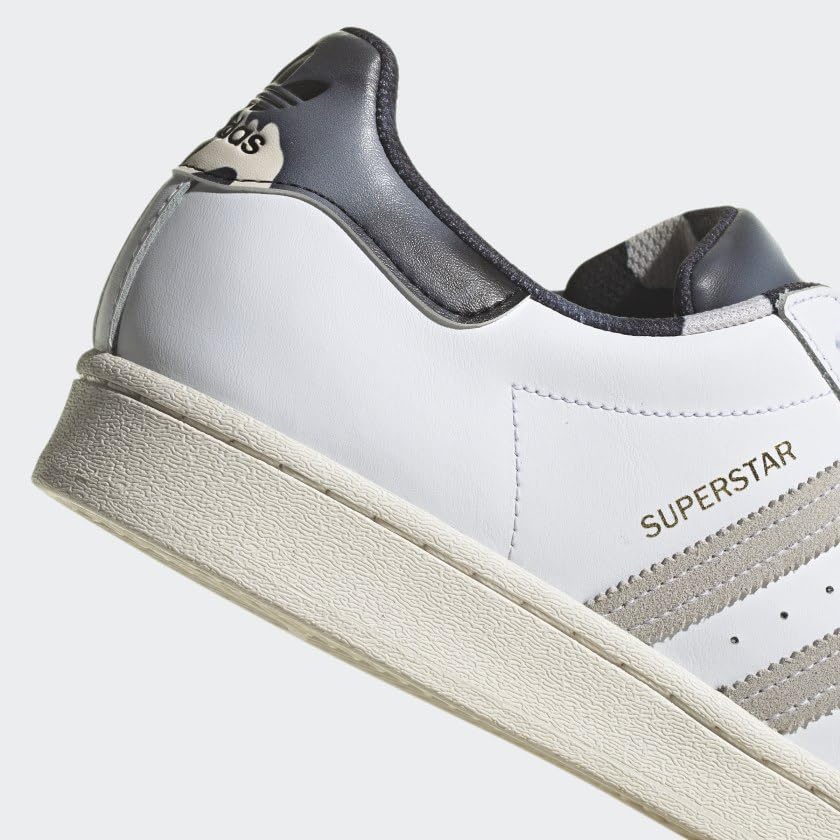 Image of adidas Superstar Shoes Men's, White, Size 7.5