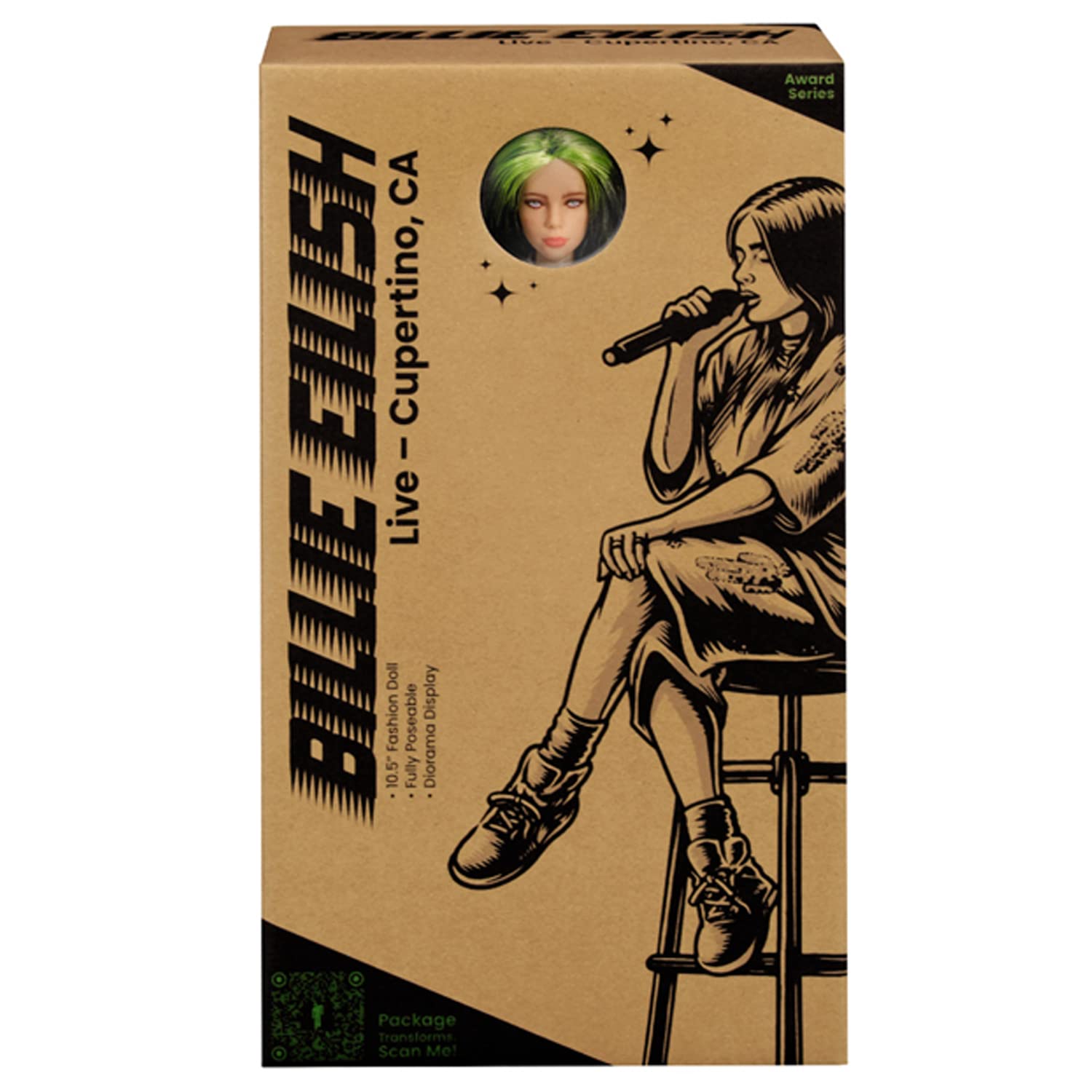 Bandai - Billie Eilish - Billie Eilish Doll - Inspired