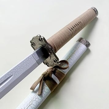 Hueyaus Wooden Sword, Bamboo Sword, With Sheath, Iaido Sword, Bamboo and ABS, Iaido Sword, Retro Japanese Style, For Self Defense, Tachikata, Swordsmanship, Practice, Indoor, Muscle Training, Stage