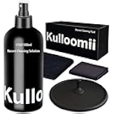 Vinyl Record Cleaner Solution 17oz/500ml, 4Pcs Vinyl Record Cleaning Kit, Record Cleaning Fluid Spray & Label Protector & Microfiber Cloth & Protector Pad, Record Player Cleaning Kit for LP Album