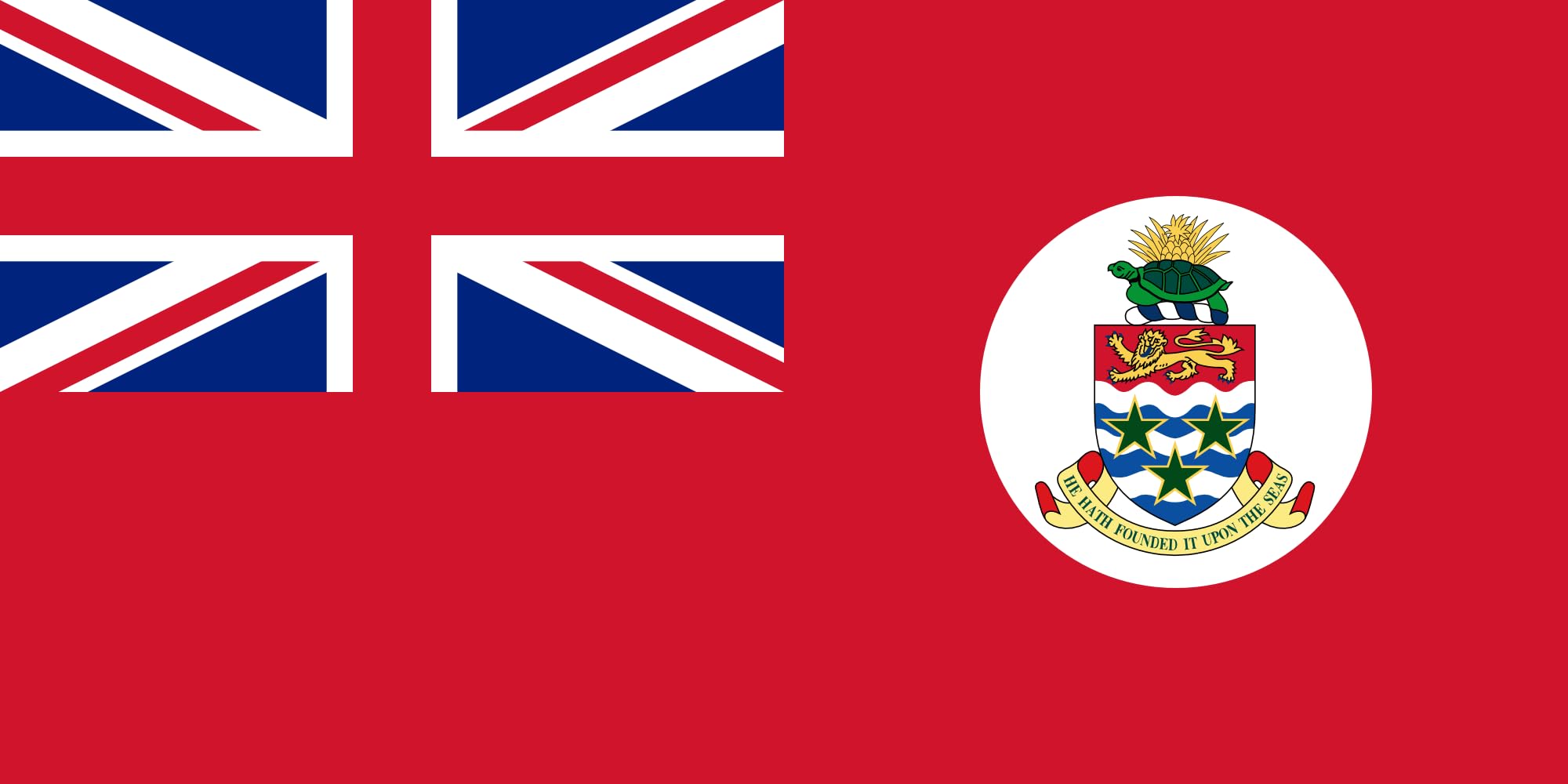 Drapeau Civil Ensign of the Cayman Islands pre-1999 qualité supérieure finitions haut de gamme