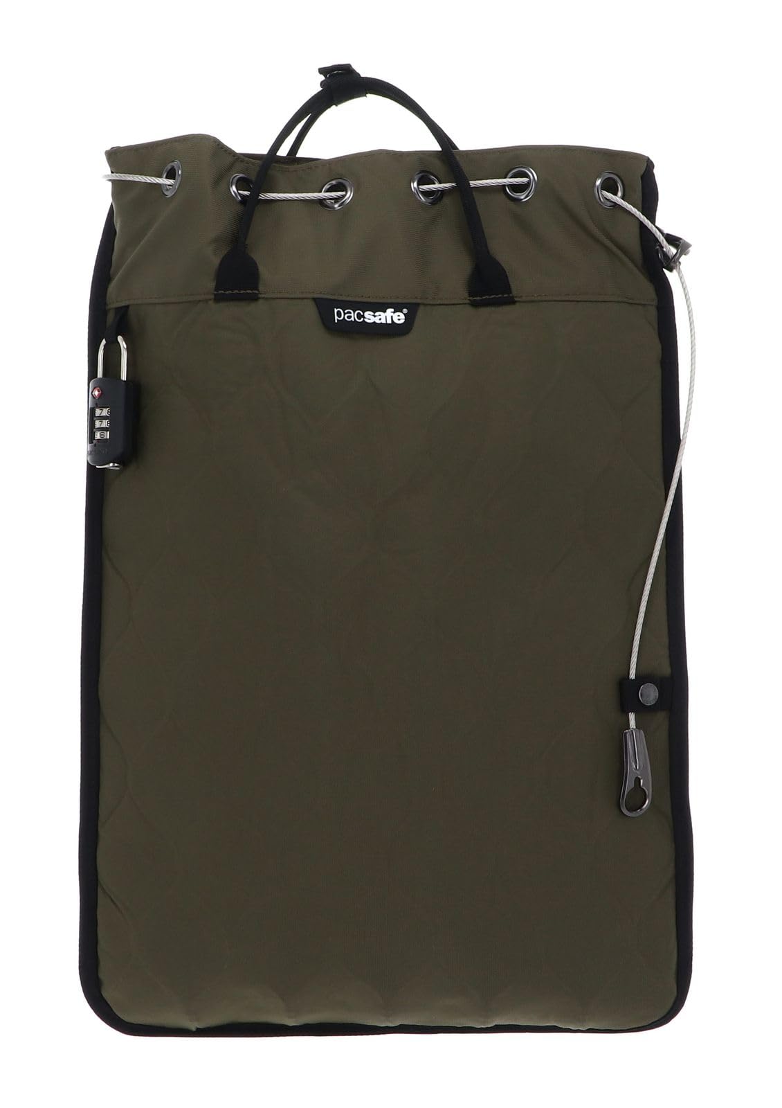 Pacsafe Travelsafe - Mobiler Safe, Schultertasche mit TSA-Zahlen-Schloß, Diebstahlschutz, Unisex Henkeltasche mit Anti-Diebstahl Technologie