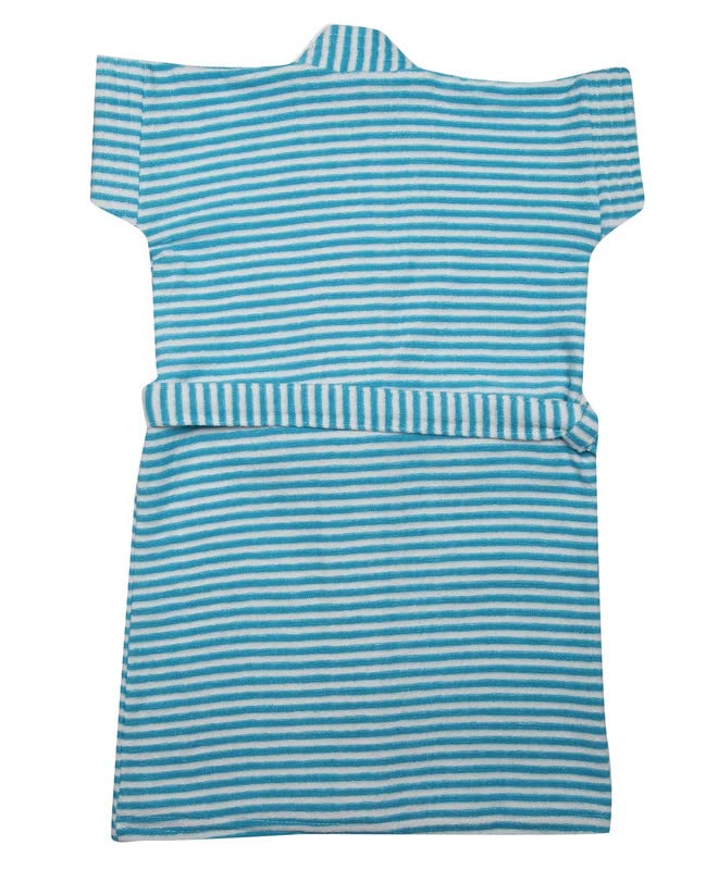 BUMZEE Kinder-Bademantel, Frottee, Baumwolle, Blau