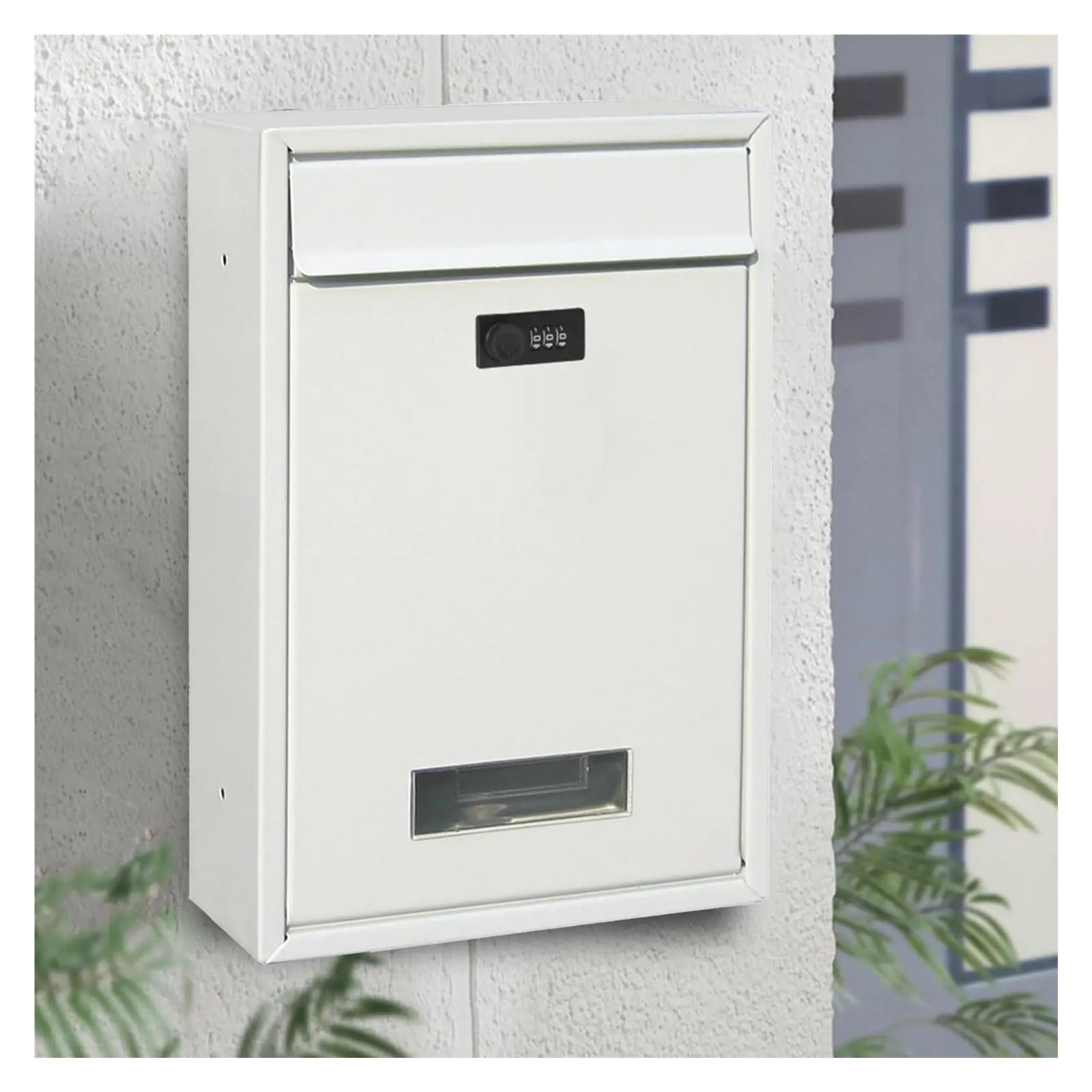 Buzones Buzón de Metal for Montaje en Pared, buzón con Cerradura codificada, buzón for Colgar con Cerradura de combinación, buzón for Puerta Interior Exterior Buzón De Correos