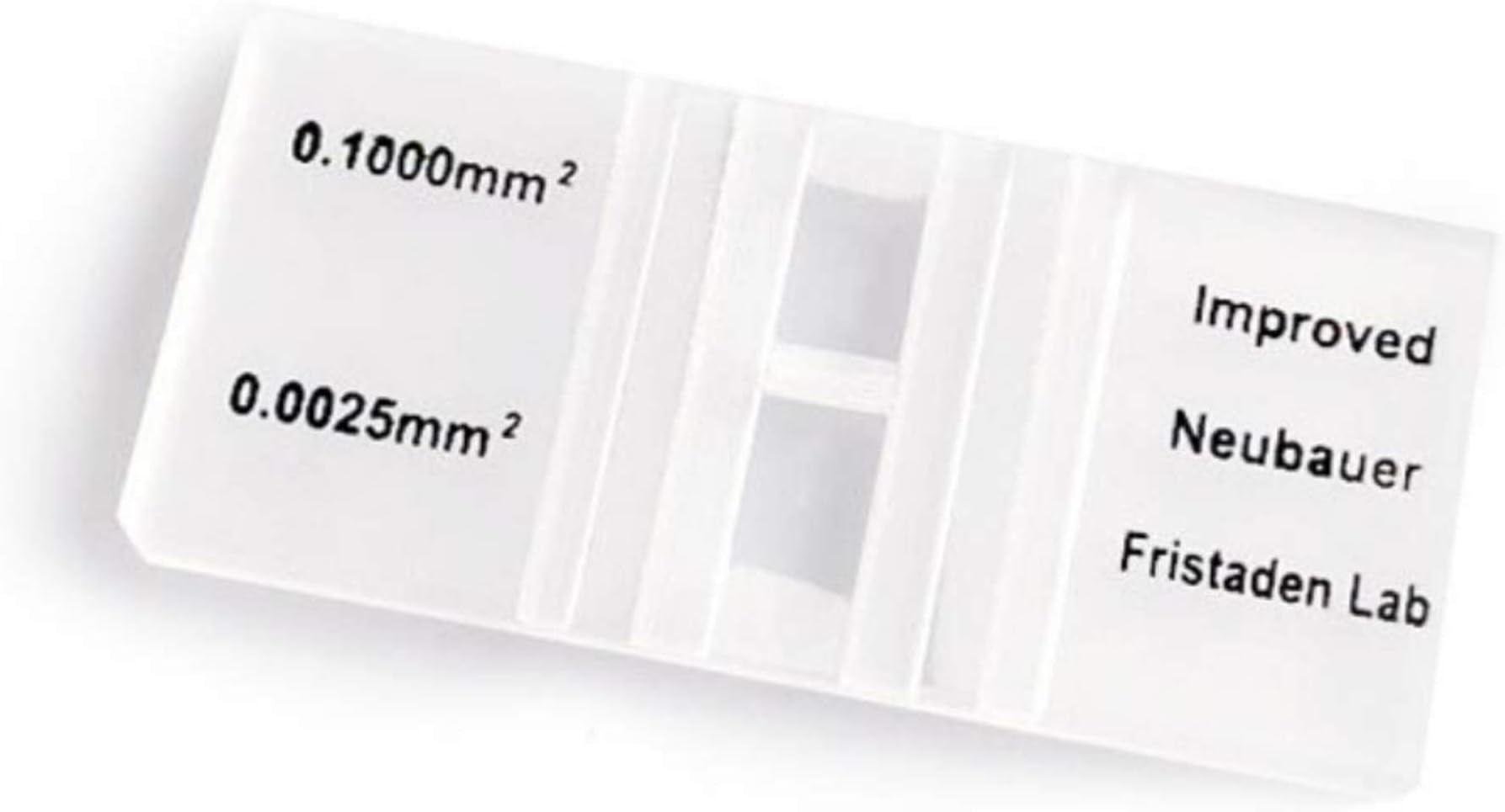American Fristaden Lab Improved Neubauer Hemocytometer, Diamond Etched Blood Cell Counting Chamber, High-Light Transmission Glass with Hemocytometer Coverslips