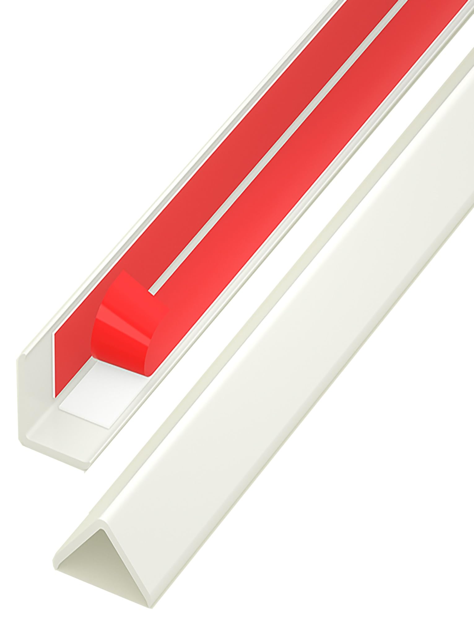 Samoprzylepne ochraniacze narożników z PCV - listwy ochronne do dekoracji wnętrz i szerokość 1,5 cm, 1 szt.(Natural,1.5x150cm)
