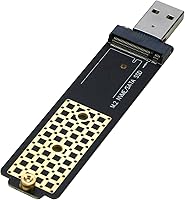Vista 1 de Adaptador M.2 a USB, RIITOP NVMe a USB 3.1 tarjeta de lectura compatible con SSD NVMe (PCI-e) M Key y SSD NGFF (B+M Key SATA)