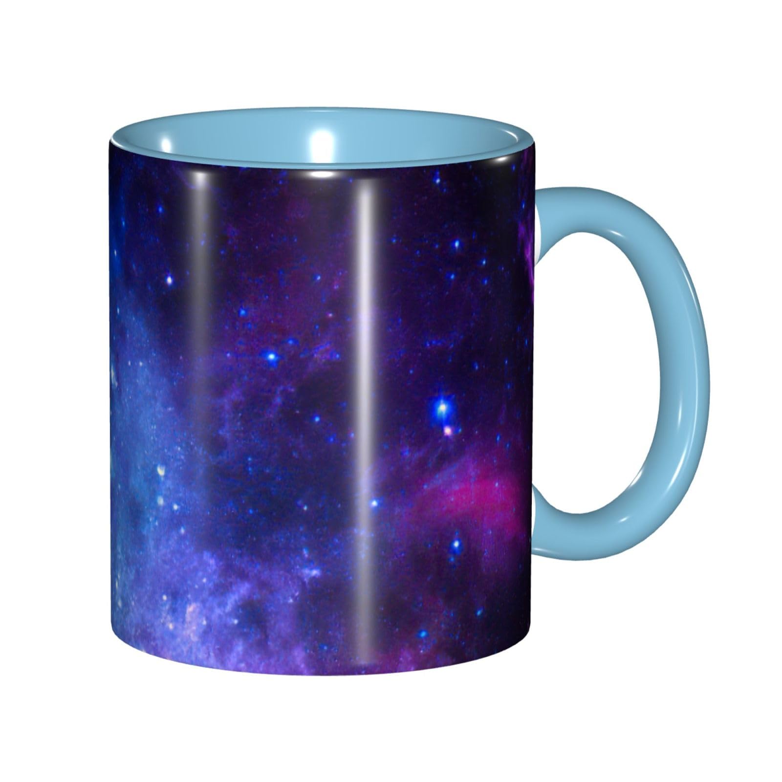 Tasse en céramique haut de gamme finition galaxie bleue et porcelaine fine