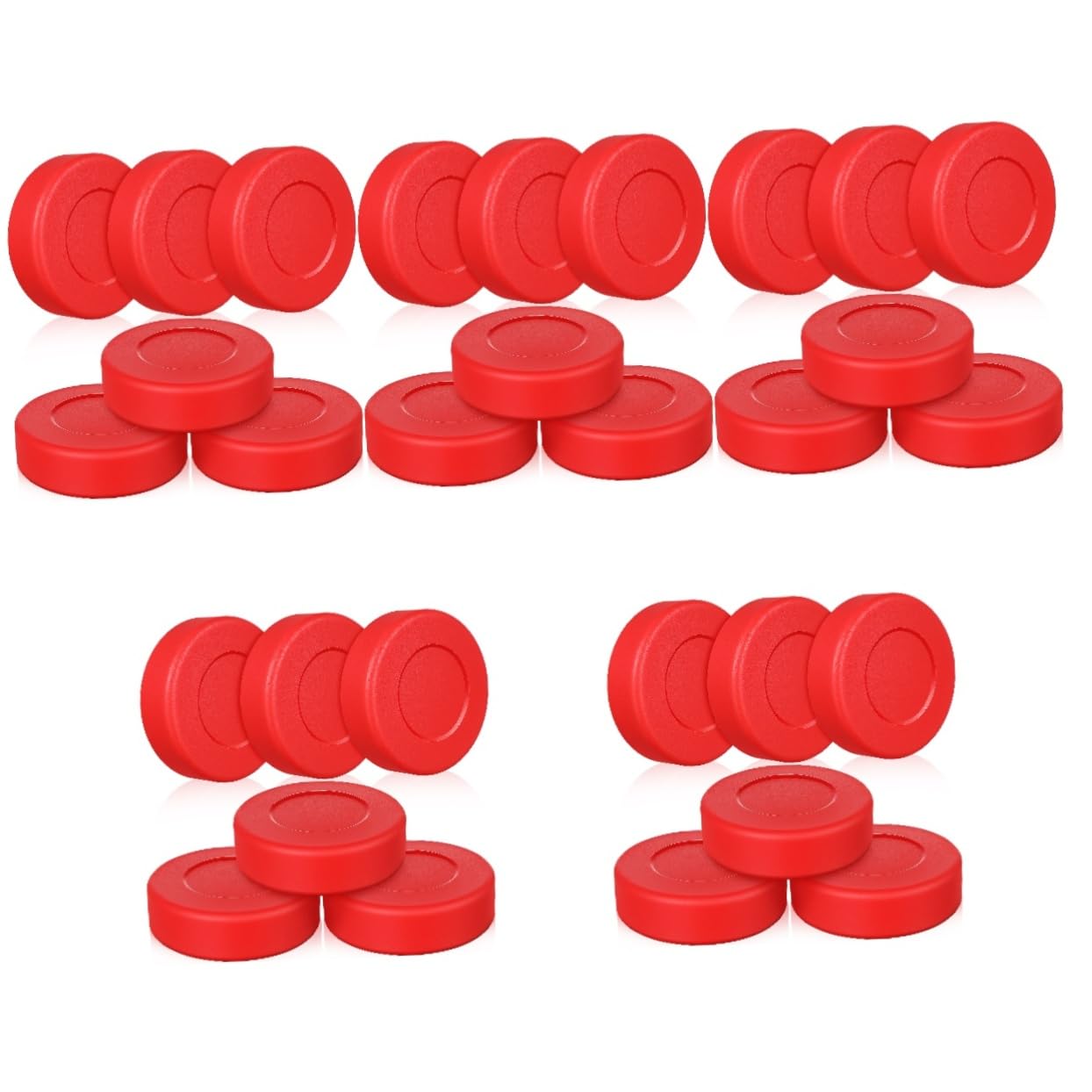 Toddmomy 5sets Bright Color Hockey Black Street Hockey Field Ice Boys and Girls and Adults Bulk 6pcs*5