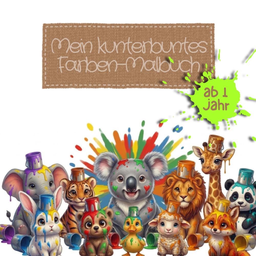 Mein kunterbuntes Farben-Malbuch