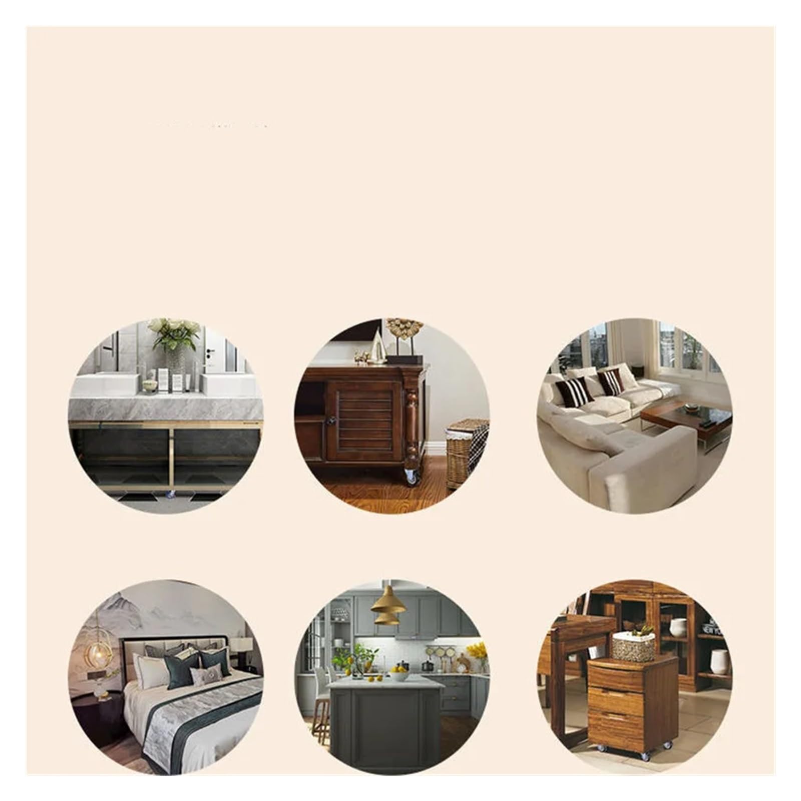 Paquete de 4 ruedas para muebles, de goma suave, para plataforma, carrito, silla, accesorios para el hogar, E11971