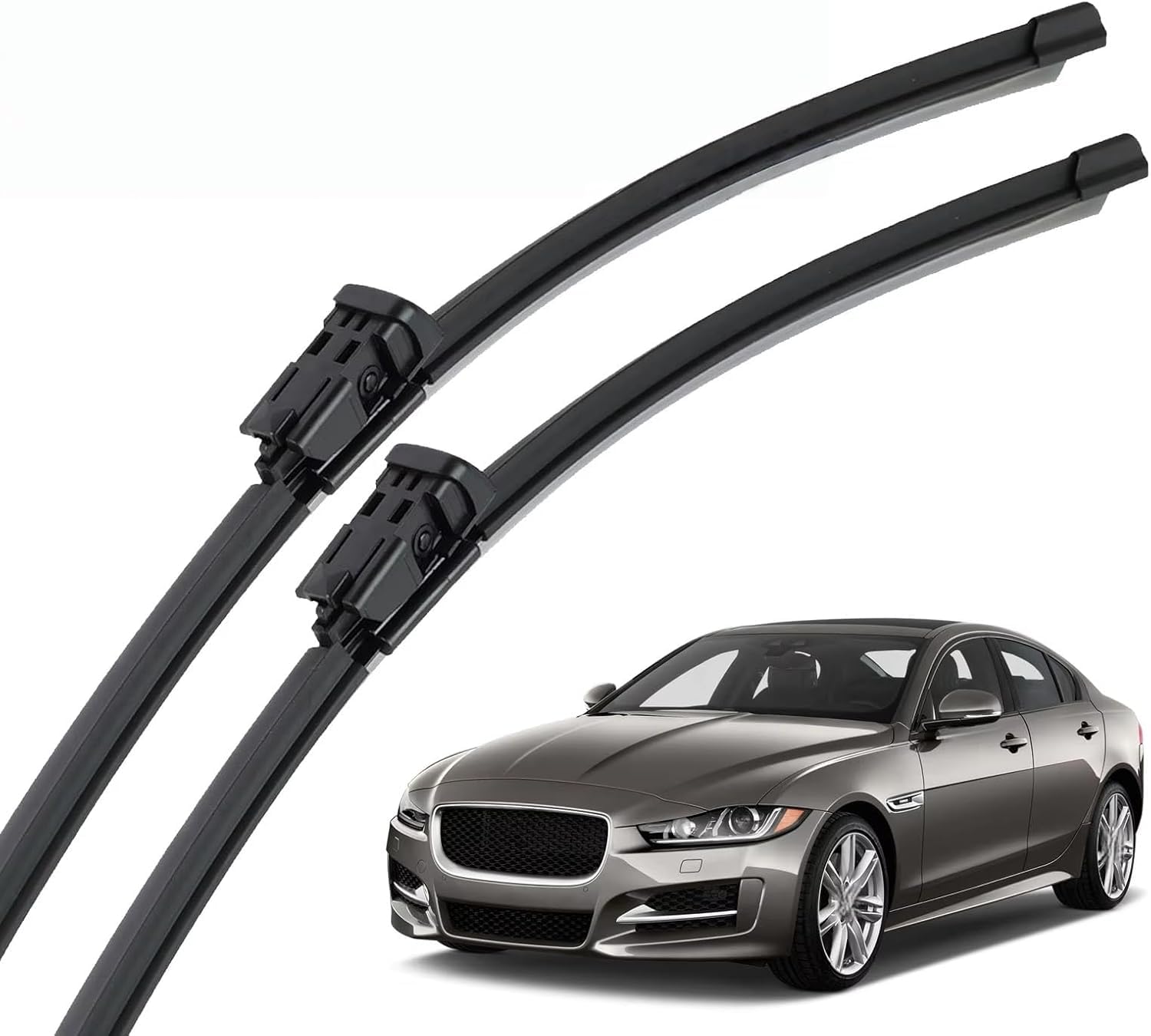 nwsplmy Front Windscreen Wiper for Jaguar XE 2015-2024 26"+17", Silent All-Season Replacement Blades Streak-Free Easy Install