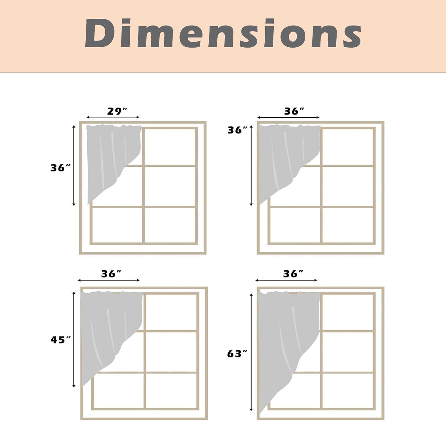 CAPSCEOL Swag Kitchen Curtains Valances for Windows,Black White Marble Swag Curtains Rod Pocket Curtain for Kitchen Living Room Bathroom (2 Panels, 63X36 Inches)