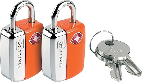 Miniatura 3 de Go Travel Candados de llave TSA, cerradura de maleta con 2 llaves por cerradura, cerraduras aprobadas por la TSA para equipaje, artículos esenciales
