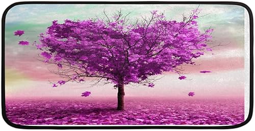 Miniatura 3 de Purple Maple Tree Kitchen Rugs and Mats, Non Skid Absorbent Resist Dirt Kitchen Mat Runner Comfort Standing Floor Mat 39"x20" for Kitchen Bathroom