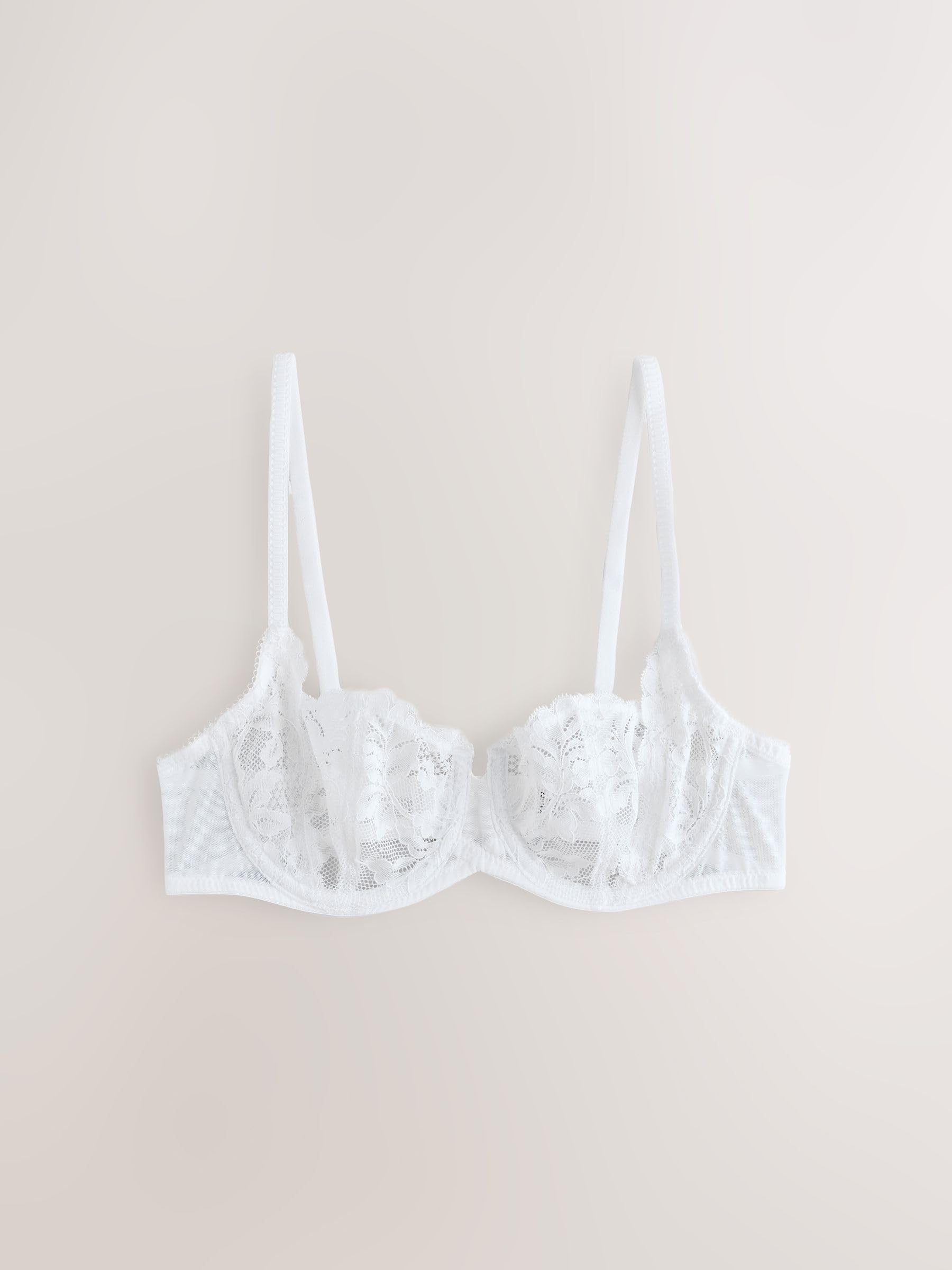 NEXT Reggiseno da donna a balconcino non imbottito con design in pizzo, confezione da 3 pezzi
