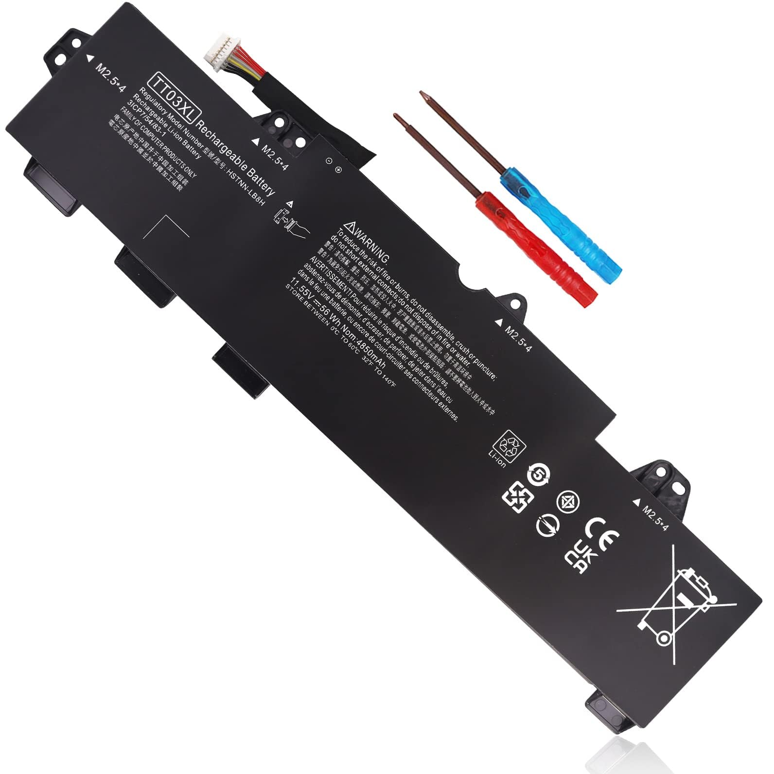 Amazon.com: TT03XL 933322-855 Laptop Battery Replacement for HP