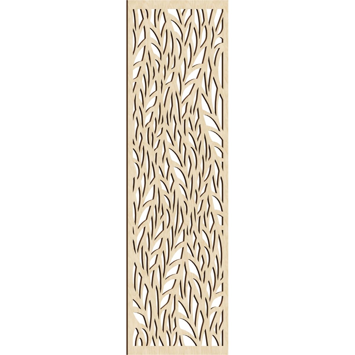 Ortonville Decorative Pierced Fretwork Wood Wall Panels, 25 3/8"W x 64 3/8"H x 1/4"T, Birch