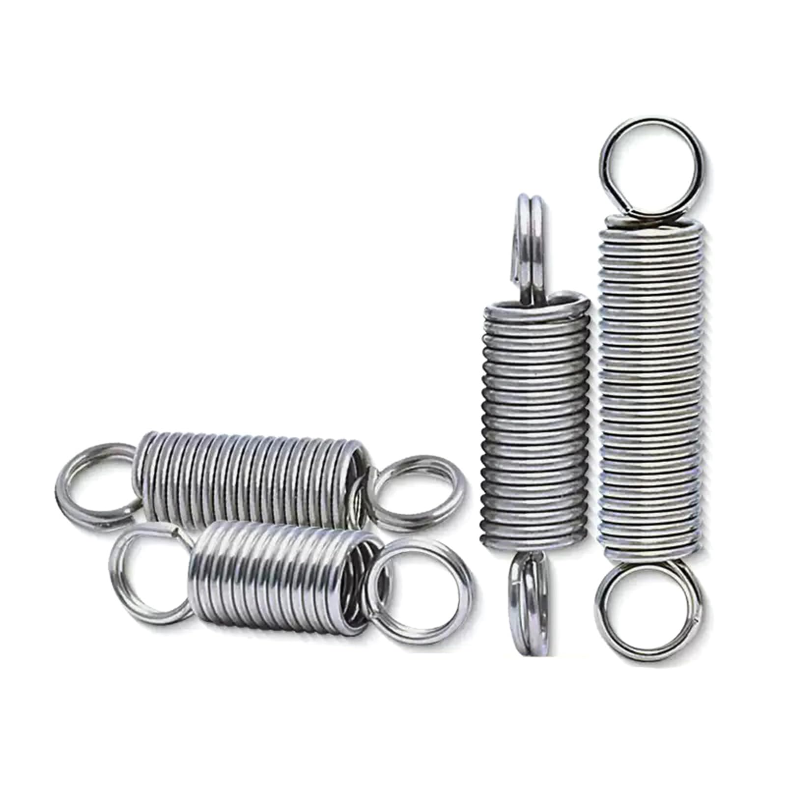 Doppelhaken-Zugfeder, 10 Stück Ringhaken 304 Edelstahl-Zugfeder, 0.4 mm x 3 mm x 35 mm