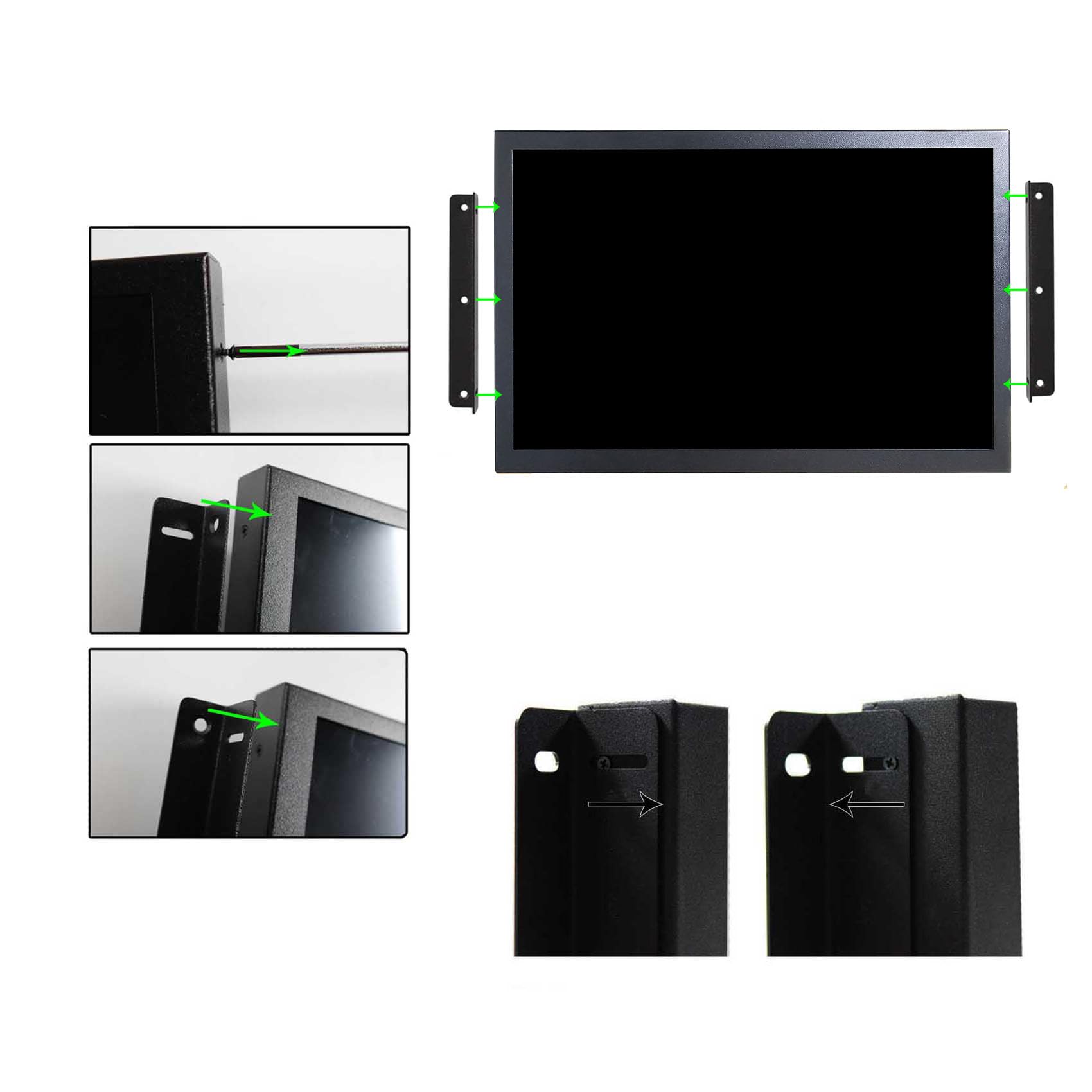 VSDISPLAY Monitor industriale TFT LCD da 12,1 pollici 1280x800 16:10