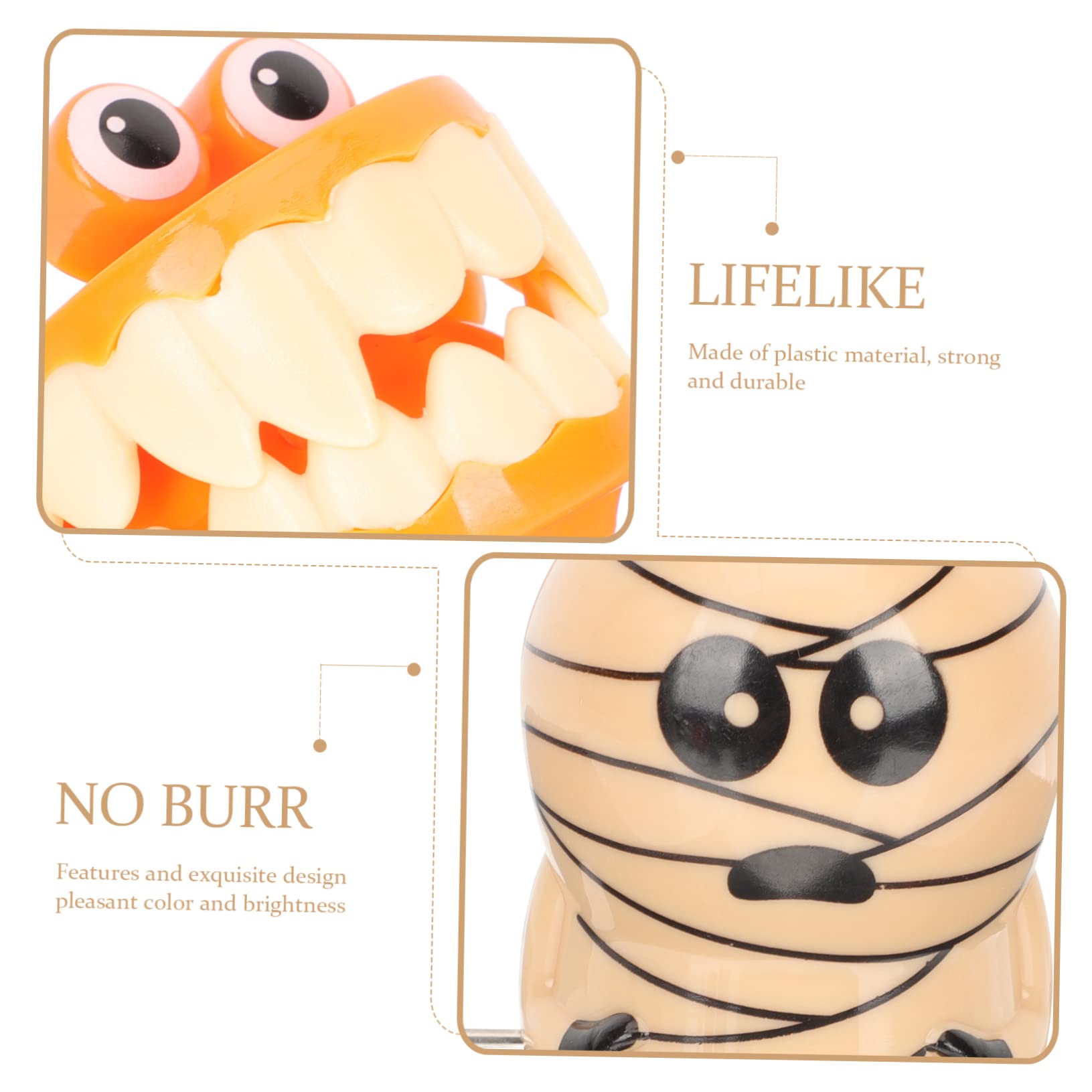 12 Jouets à Remonter Pour Halloween – Décorations Amusantes Pour Fête – Pour Enfants Et Déco – Sans Piles