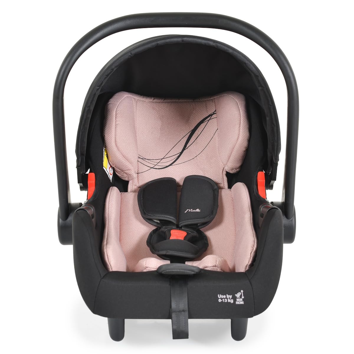 Moni Babyschale i-Size Multi (40-87cm) Gruppe 0+ Fußabdeckung Kopfstütze Gurt, Farben:rosa